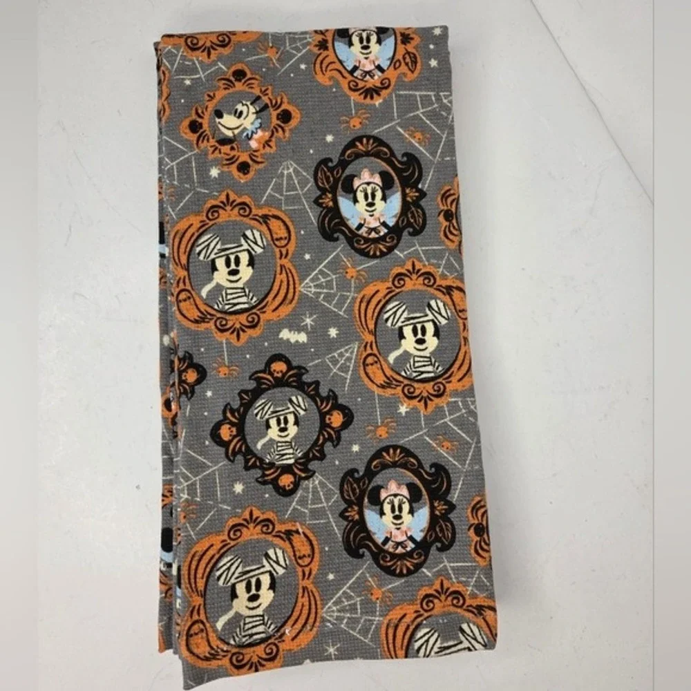 Disney Mickey And Minnie Portrait‎ Photo Frame Halloween Kitchen Towels Set